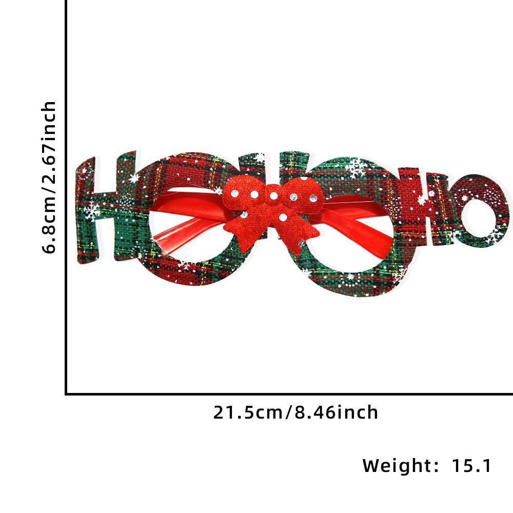 Santa Claus Snowman Antlers Xmas Tree Glasses Frames Christmas Glasses for Children,Christmas Decoration,Christmas Ornaments
