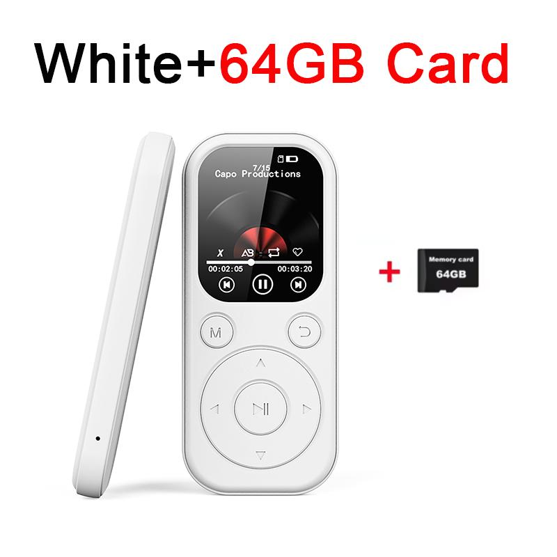 Portable MP3/MP4 Music Player 2.01-inch IPS High Definition Screen Bluetooth 5.4 Compatible eBook Recording Walkman FM Radio