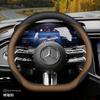 Housse de volant en cuir pour voiture pour Mercedes Benz W214 C200 W204 W203 W124 W210 W221 W202 W176 CLA 250 W166 Accessoires 2025
