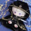 niannyyhouse Plush Magic Cotton Doll 10cm/20cm Clothes, Robe, Belt, Cloak, Clothes, Dress-Up (Black, 20cm)