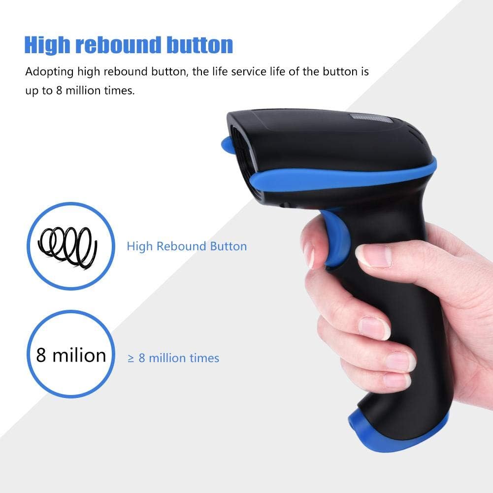 Bewinner Bar Code Scanner, YHD-5100 Barcode Reader with 2.4G USB Cable, Compatible with/Android/Windows Systems - Dual Connection Modes Design,32-bit