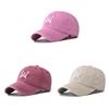 Cotton Wash Vintage Butterfly Embroidered Baseball Cap With Curved Brim For Adults Summer