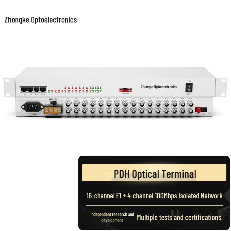 Zhongke Optoelectronics PDH Optical Transceiver with Ethernet Isolation