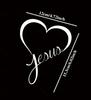 Love Jesus Heart Car Sticker - English Letter Decoration for Windows and Bumpers