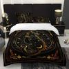 3pcs Celestial Cat Bedding Astrology Duvet Cover Set Mystical Themed Duvet Cover Set Witchy Bedroom Decor