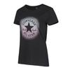 Converse T Shirts Women's Black Crew Neck Moderate 10007548-A01