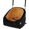Dog Car Seat Detachable Washable for Small Breeds Under 10kg Brown