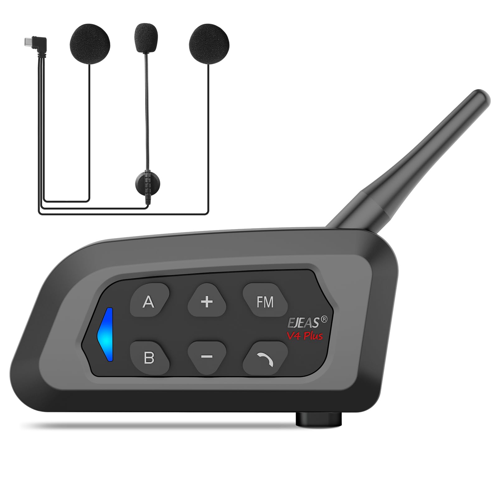 

Income Motorcycle Helmet for 4 Riders, Waterproof, Stable Signal Transfer, Ultra Long Cruising Time, 1 piece