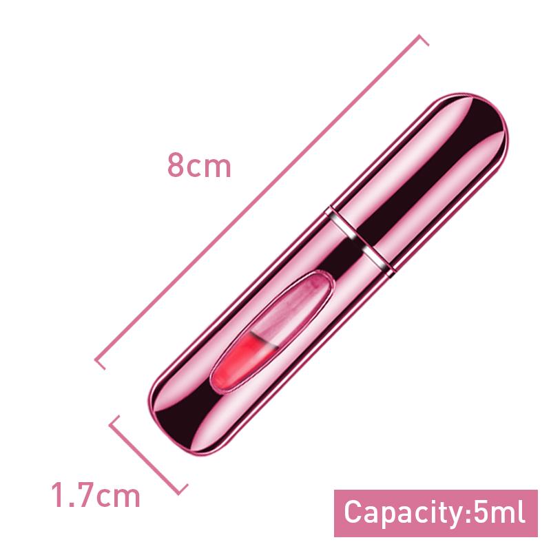 Aluminum 5ml Rechargeable Metal Perfume Portable Makeup Bottle