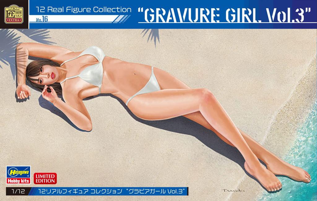 Hasegawa Real Figure Collection Gravure Girl Unpainted Resin Kit SP520 1/12 No.16 Vol.3