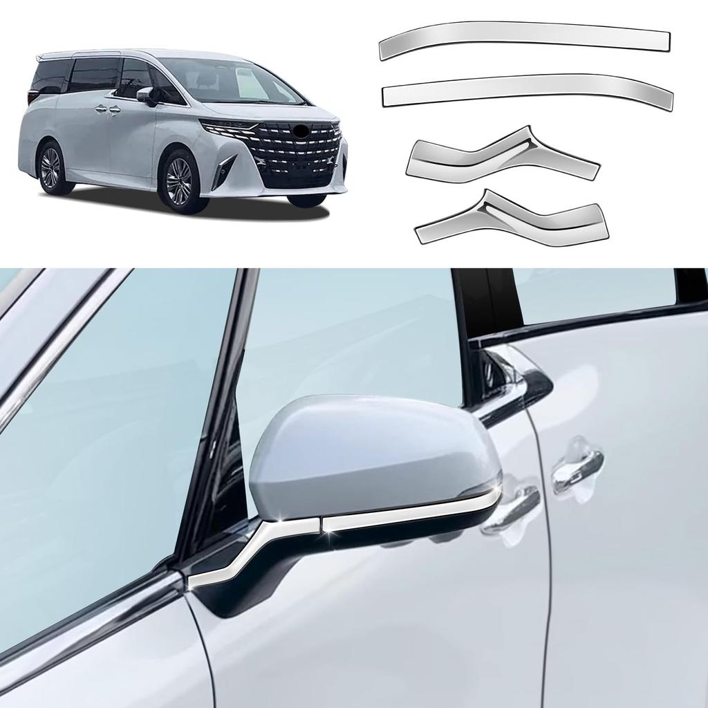 YOFAMO Door Mirror Covers for Toyota New Alphard 40 Series Vellfire 40 Exterior Side Mirror Custom Interior Set (AAHH40W, AAHH45W, Series), Parts,