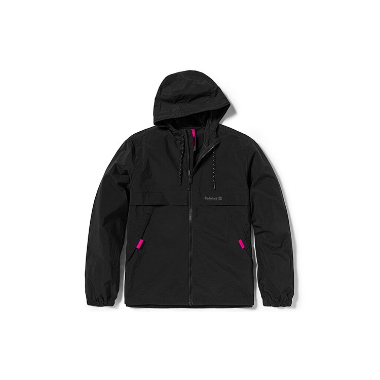 

Timberland Logo Printed Hooded Drawstring Zip Jacket Men jackets A6RAD-001 M