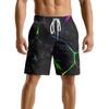 European And American Dark Natural Lightning Element Men'S Casual Shorts Beach Pants