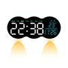 New living room wall clock digital LED electronic clock with lighting multi-function alarm clock temperature with remote control 2808