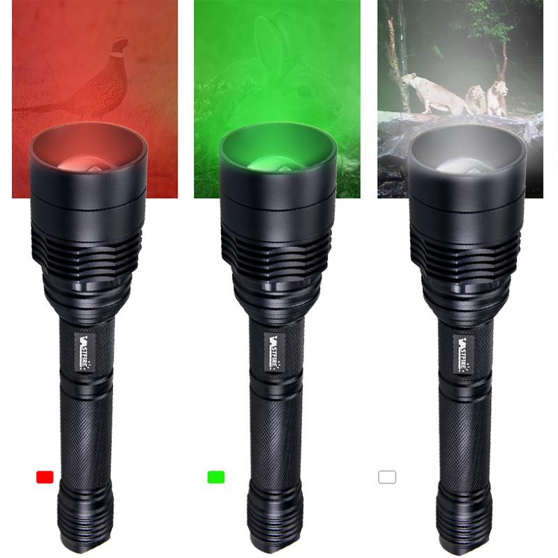 Powerful 500 Yards XRE White+Red+Green Predator Light C11 Zoom Professional Hunting Coyote Hog Varmint Flashlight Handheld Torch