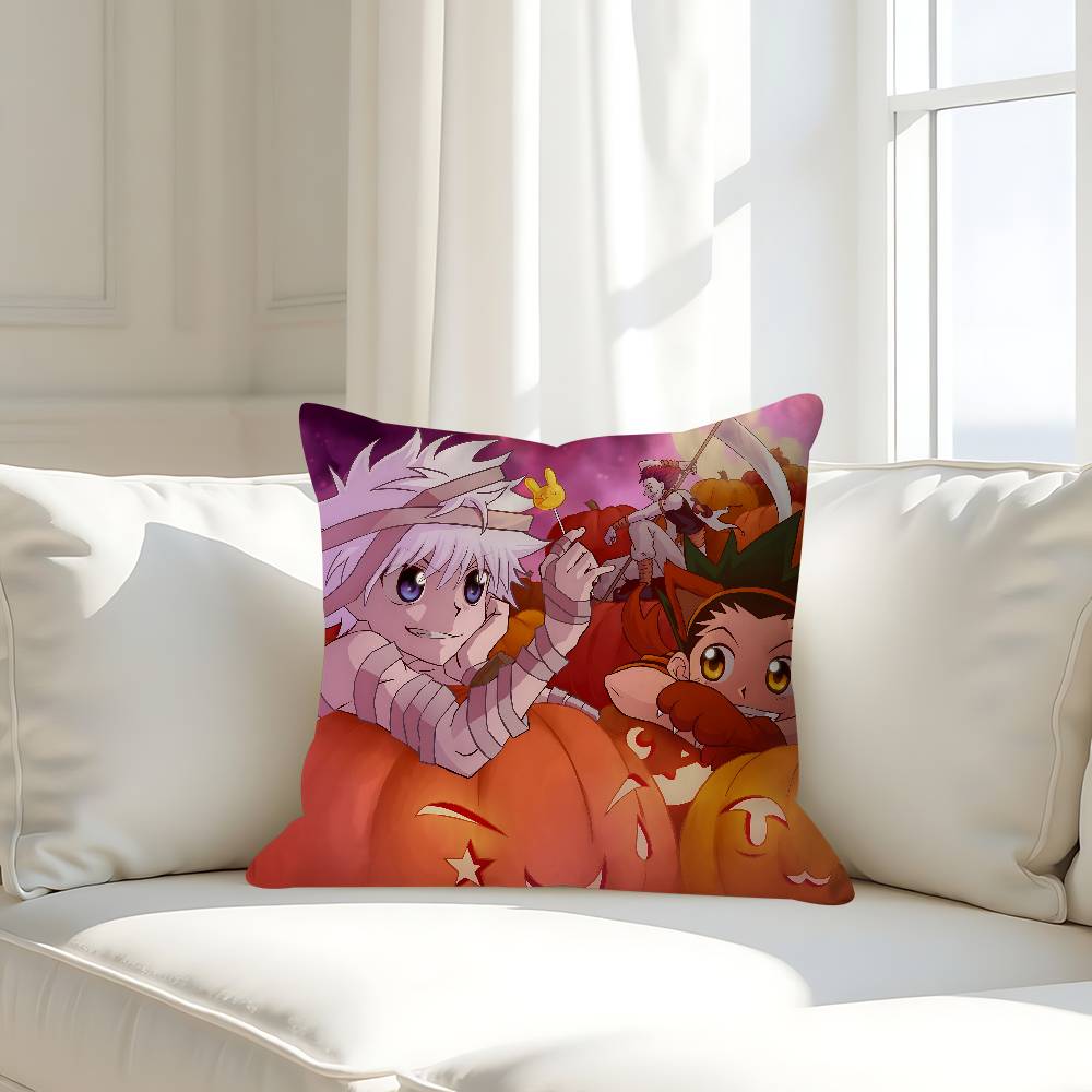 H-Hunter X H-Hunter Cushion Cover Decorative Pillow Sofa Home Decor Case Pillow Cases