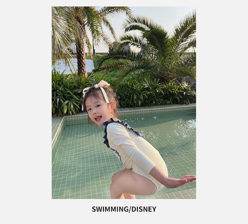 2025 Children's Heart Princess One-Piece Swimsuit with Swim Cap for Toddlers & Girls