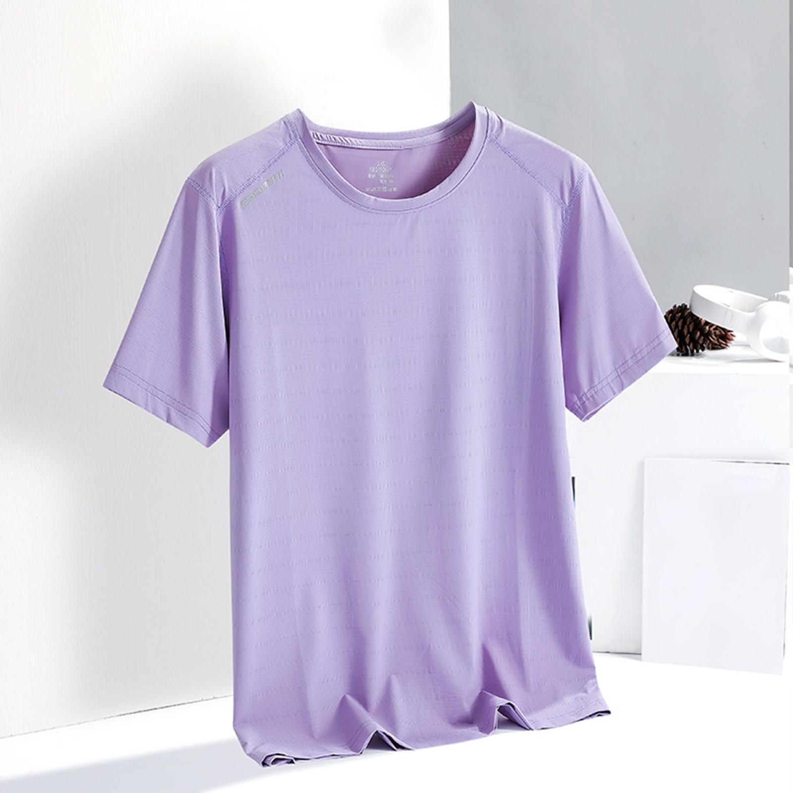 

Женская модная повседневная одежда с короткими рукавами для активного отдыха на свежем воздухе из быстросохнущей ткани XXL фиолетовый