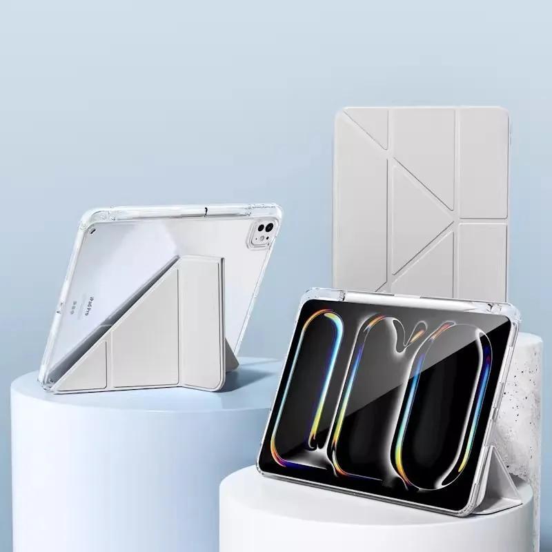 

New HD Acrylic Case For iPad A16 11th Generation Capa For Air7 M3 M2 Mini A17 Pro 11 13 12.9 Air 5 4 10th 10.9 10.2 Cover iPad 9.7inch 5th 6th сірий
