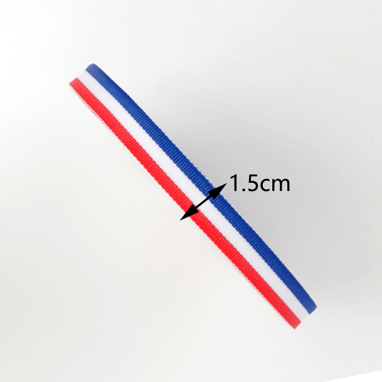 

Лента красного, белого и синего цвета своими руками. Трехцветная цветная лента для бутонов. Темно-синяя лента ручной работы. 1.5cm