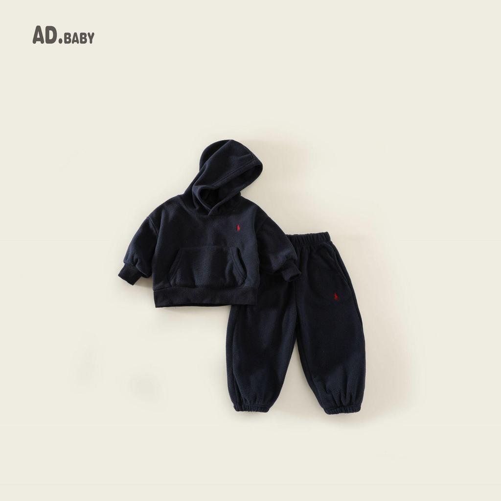 Jesień/Zima 2025 Dziecięcy Zestaw Polarowy w Stylu Koreańskim: Wygodna, przyjazna dla skóry bluza i spodnie dresowe dla dziewcząt i chłopców.