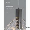 Minimalist Italian Crystal Bedside Pendant Light - Luxury Small Bedroom Accent