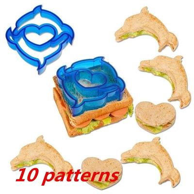 Kuchen Gebäckform Mittagessen Kinder Kekse Kuchen Brot Keks Lebensmittelschneider Prägegerät Kochwerkzeuge Cartoon Sandwich Ausstecher Form