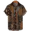 Fashion Short Sleeve Hawaiian Men's Shirts Summer Casual Tops Beach Party Vacation Shirts Outdoor Men's and Women's Shirt