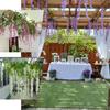 Simulated Artificial Flower Ceiling With Rattan Flowers, Wedding Decoration, Plastic Rattan Flowers, Shooting Props