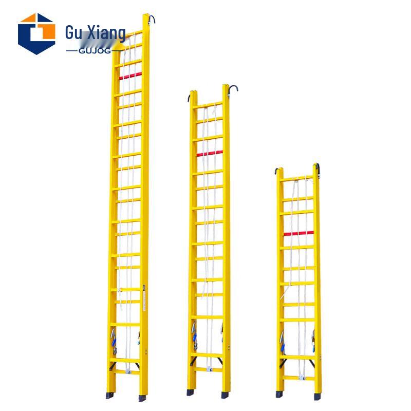 Guxiang Fiberglass Insulating Telescopic Lifting Ladder