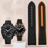 ONE20mm 22mm Černý Modrý Oranžový Látkový Nylonový Gumový Řemínek Na Hodinky Pro Omega Seamaster 300 Ocean Řemínek Spona Nástroje Silikonový ŘemínekMN