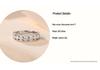 Elegant Women's Moissanite Ring in 925 Sterling Silver and Gold-Plated Finish