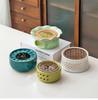 Winter Warm Tea Stove Set: Glass Flower Teapot with Ceramic Candle Base for Tea Houses, Hotels, and Restaurants