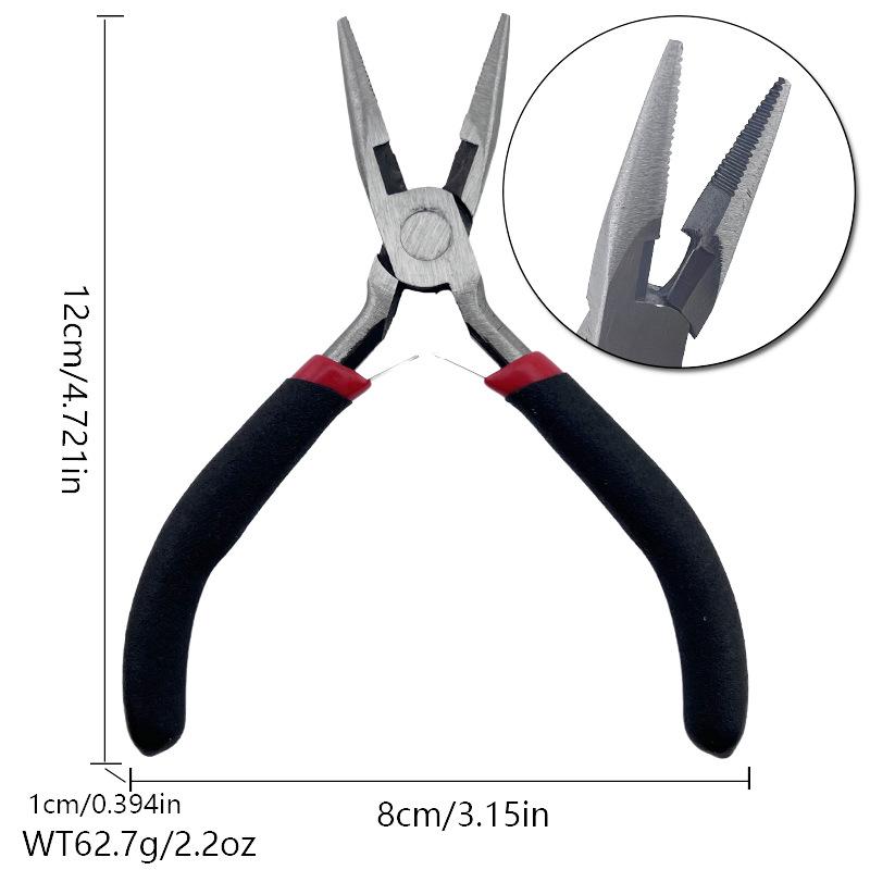 Handmade 5" Pink Handle Toothless Needle Nose Jewelry Pliers Set