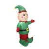 Christmas Inflatables Outdoor Decorations Elf 5FT Built-in LED Lights and Air Blower Blow Up