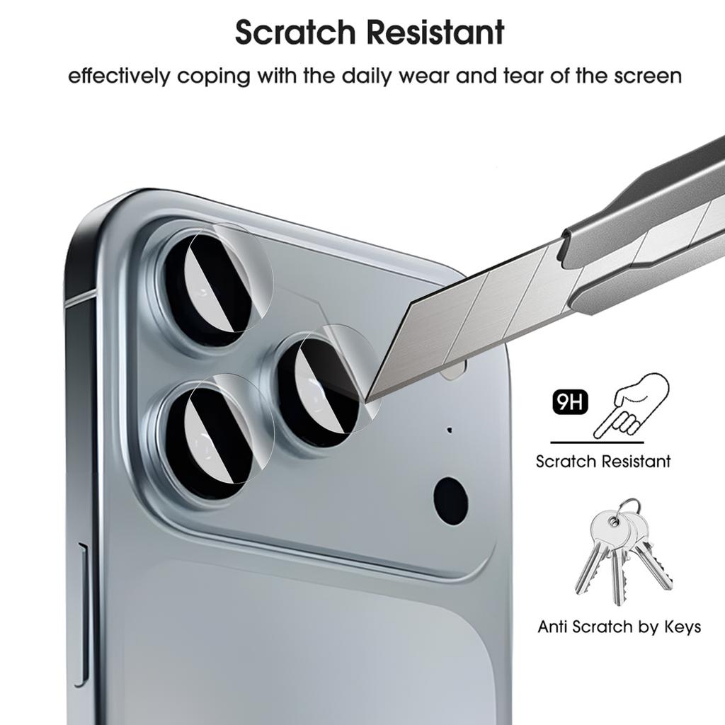 1-5 set Vetro Temperato HD Trasparente per IPhone 17 Pro Max 17Air Protezione Lente Fotocamera Pellicola Protettiva Anti-graffio per IPhone17