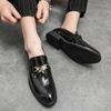 Loafers Men's Autumn Fringed Small Leather Shoes Men's Dress Business Suit Hairstylist Casual Trendy Shoes