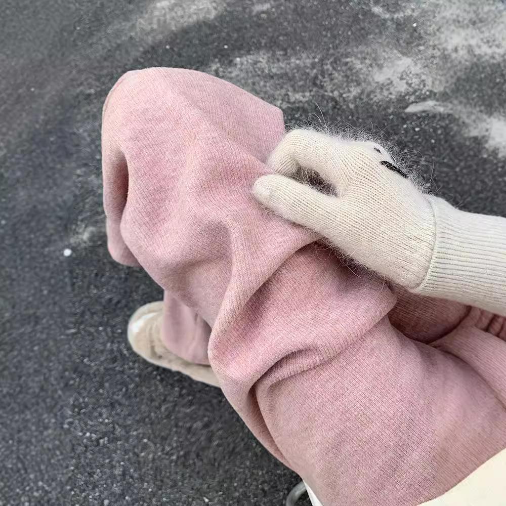 Casual Wide-leg Pants Women's Autumn and Winter New High-waisted Drape Piled Thickened Thermal Straight-leg Pants