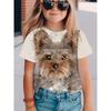 Children's Clothing Girl T-Shirt Short Sleeve 3D Cute Animals Print Kids Summer Clothes Casual Outdoor Graphic Boys Tshirt Tops