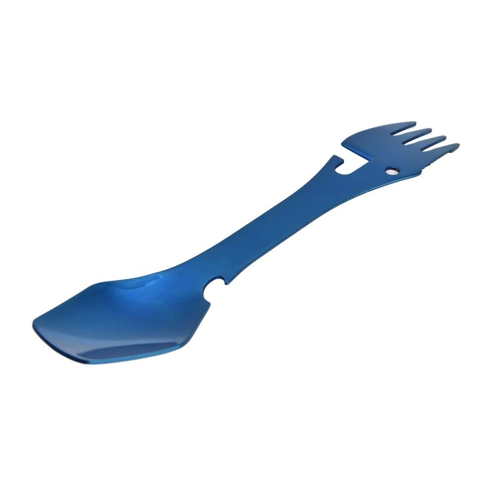 Stainless Steel Spork Fork Spoon Premium Blades Wrench Bottle Opener Wrench  Picnic