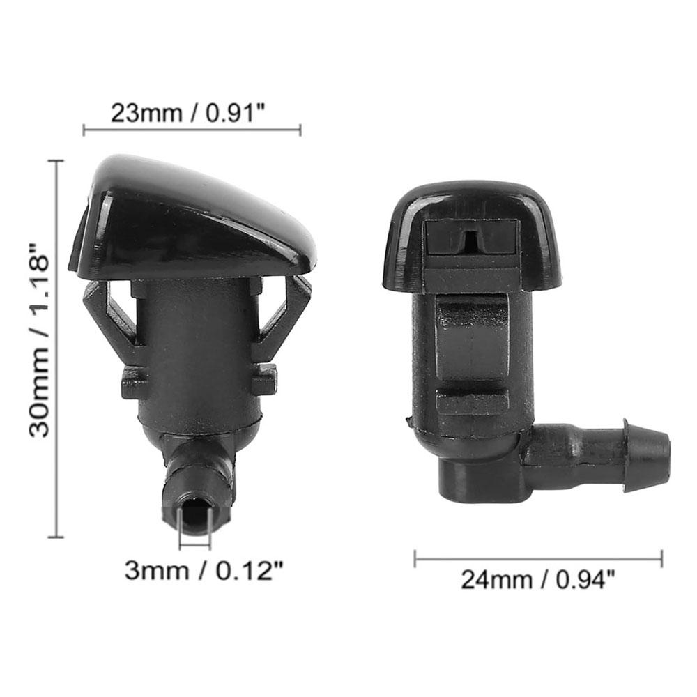 2Pcs Windshield Wiper Washer Nozzle & Gasket 25815793 For Cadillac CTS 2009-2015