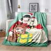 Spy x family Cartoon anime Kawai Throws Blanket Kid Super Home Soft Flannel Blanket for Travel Bedding Blanket for Birthday Gift