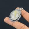 Birthday Gift For Her Natural Golden Rutile Gemstone Pendant 925 Sterling Silver