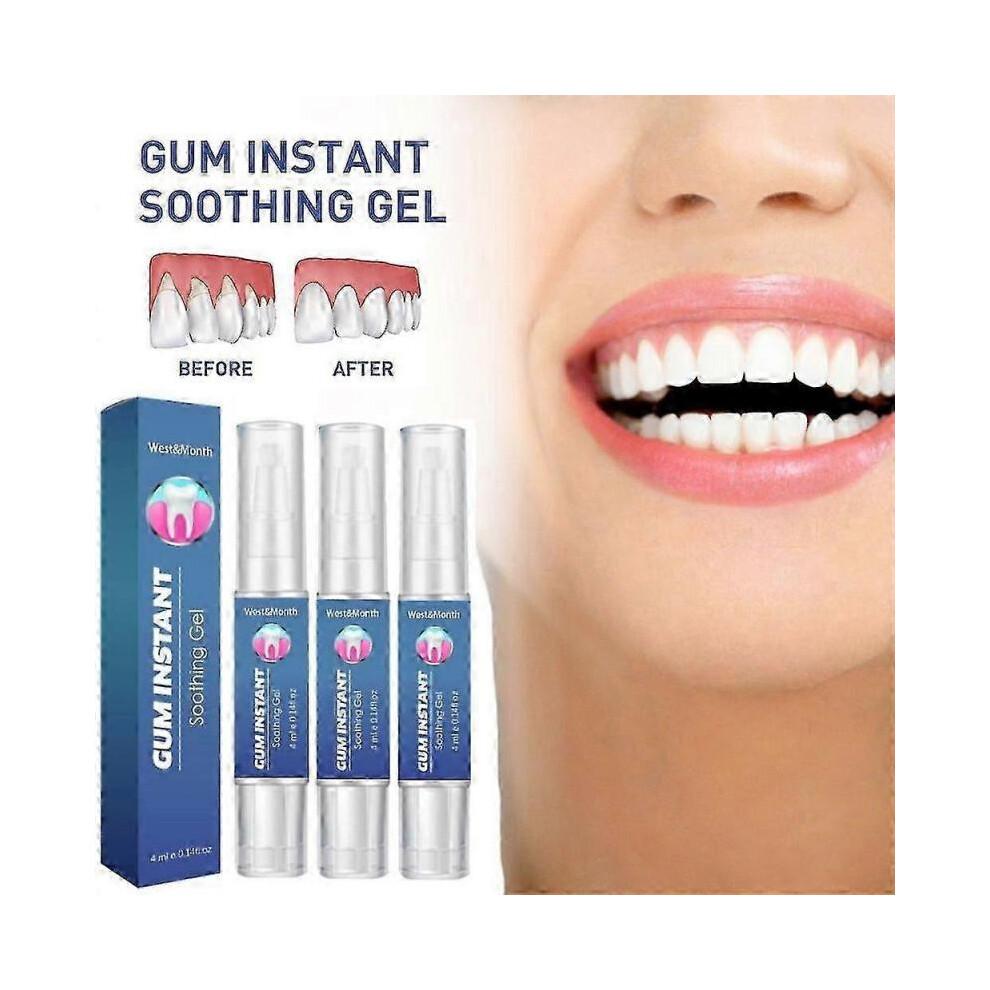 3Pcs Gum Therapy Gel Gum Instant Soothing Gels for Sensitive Teeth Pen 4ml