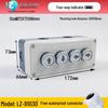 IP65 Waterproof Button Box with Emergency Stop & Indicator Light - 12345-Hole Plastic Enclosure