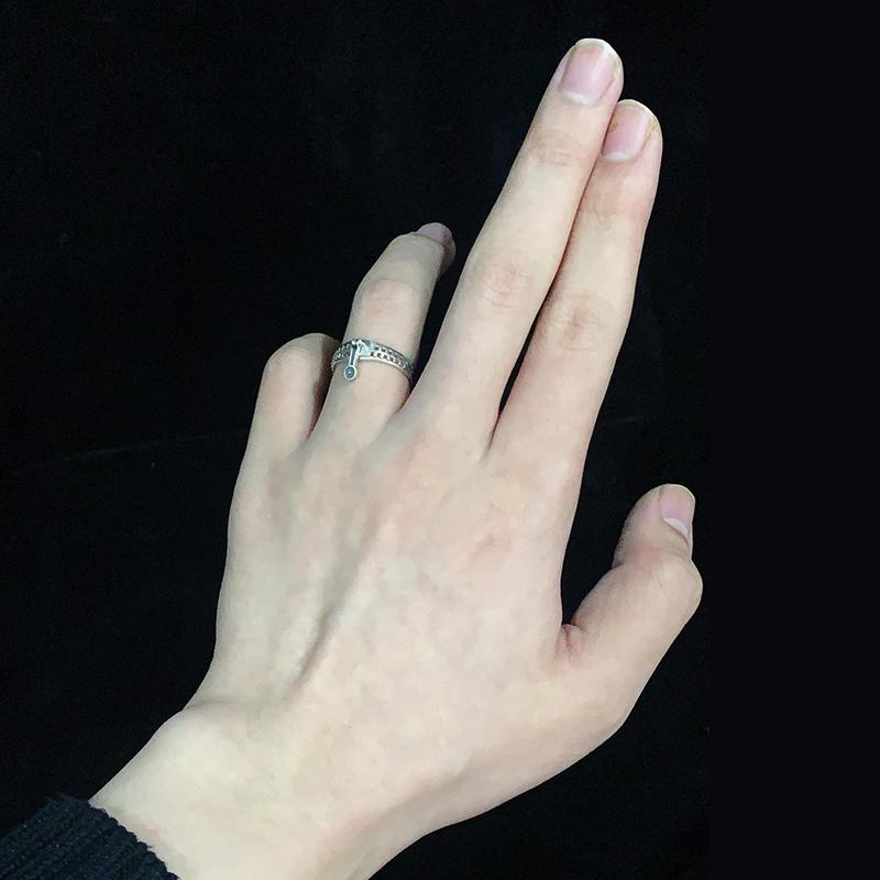 Anime Jojos Bizarre Adventure Stand-In Zipper Ring Open Ring For Women Men Lover Vintage Jewelry