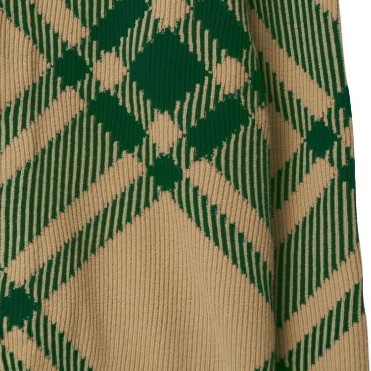 Burberry Check-pattern Intarsia-knit Cardigan 80830791
