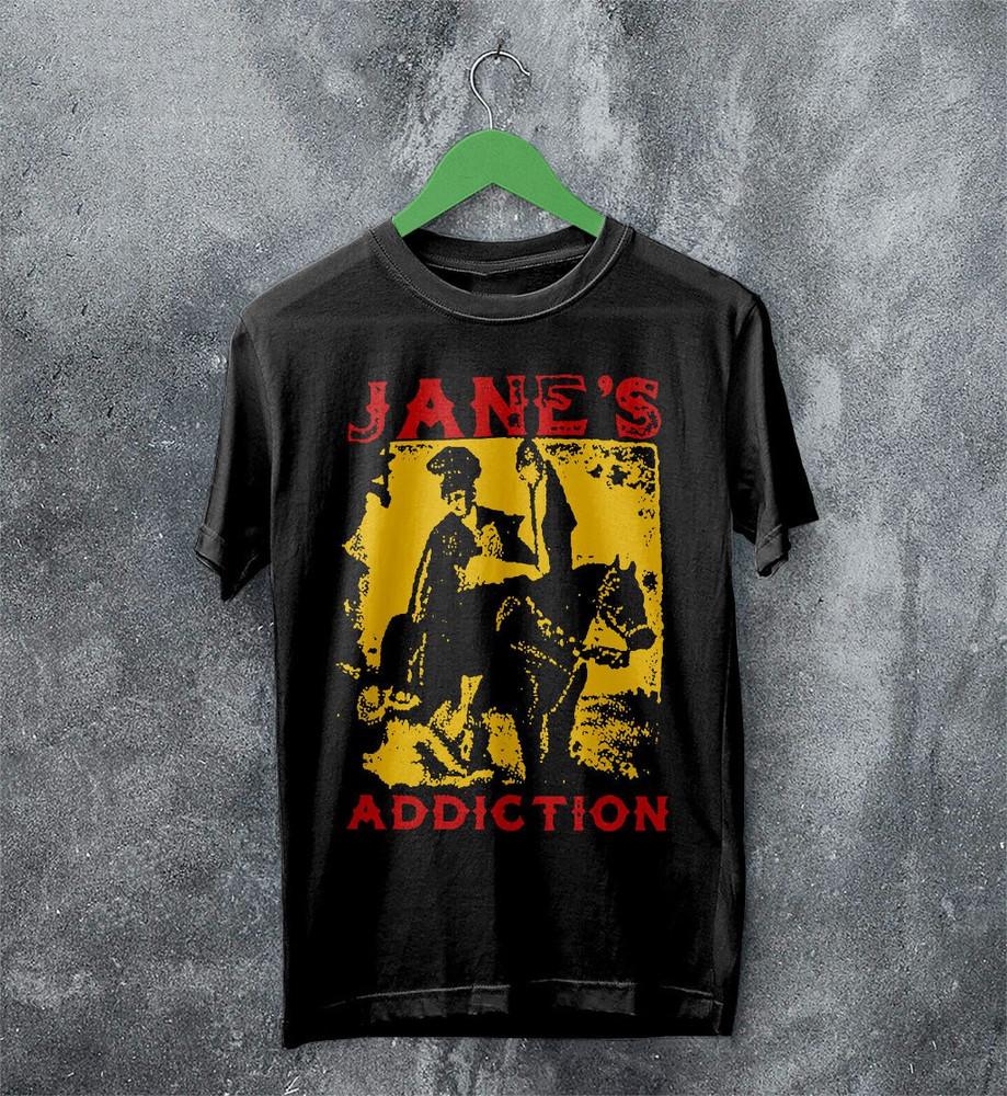 NEW Jane's Addiction Band Roman Horse Cotton Black S-5XL T Shirt BT647 Unisex T-Shirt