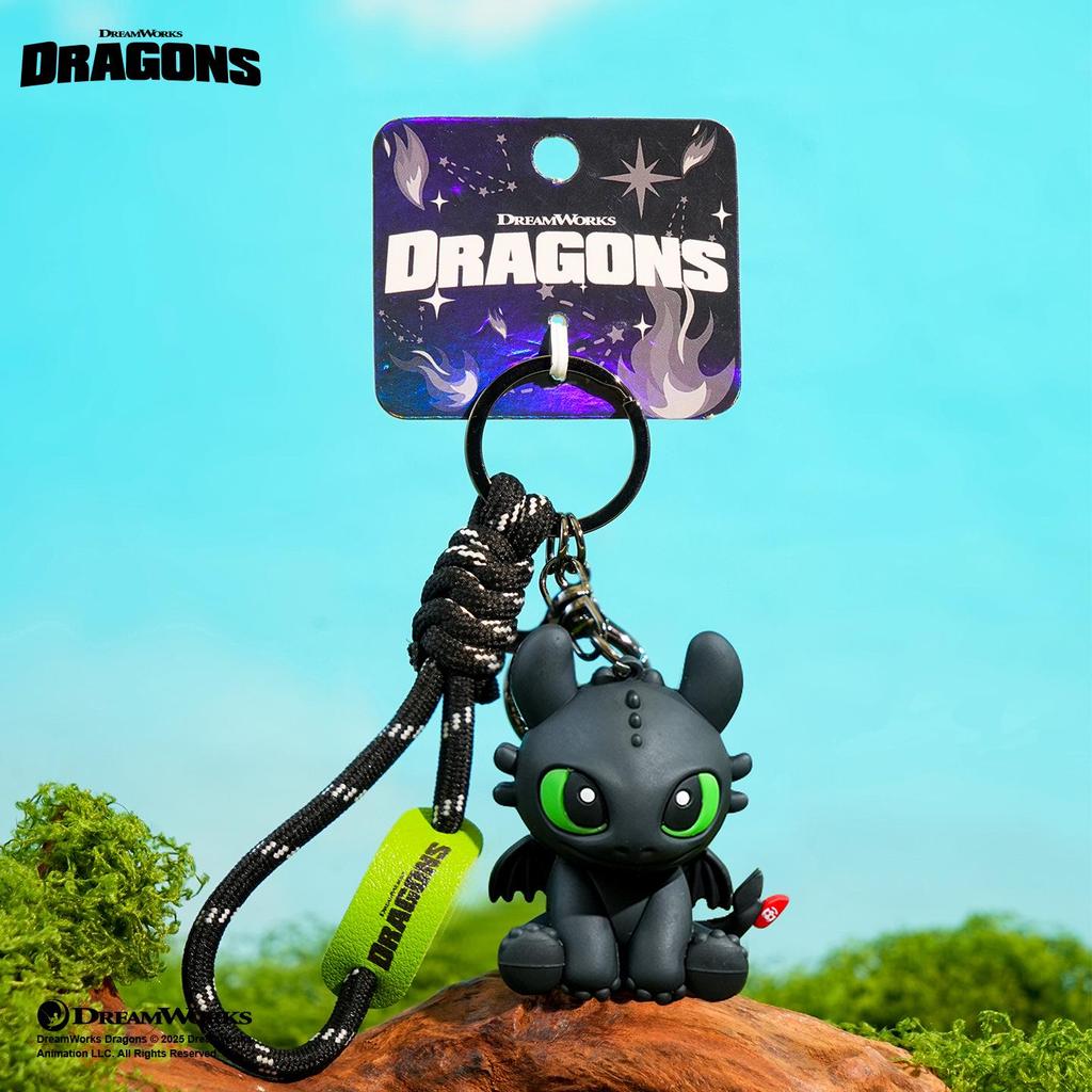 Přívěsek na klíče Bez zubů: Roztomilá figurka mazlíčka z How to Train Your Dragon na batoh