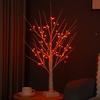 Indoor LED Tree Light with Remote Control Soft Glow Realistic Looking USB/Battery Operated RGB Tree Light Bedside Lamp Decor